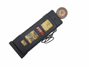 Miniatura Bomba  Gasolina Madeira azul